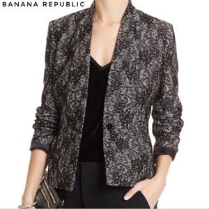 Banana Republic Black Lace Blazer